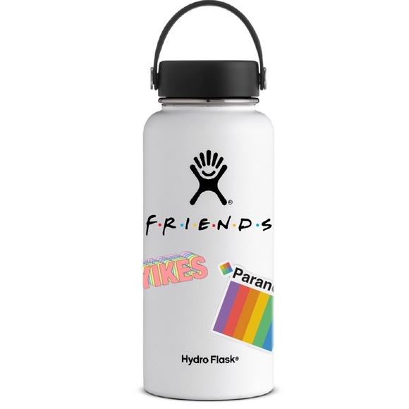 white stickers for hydro flask
